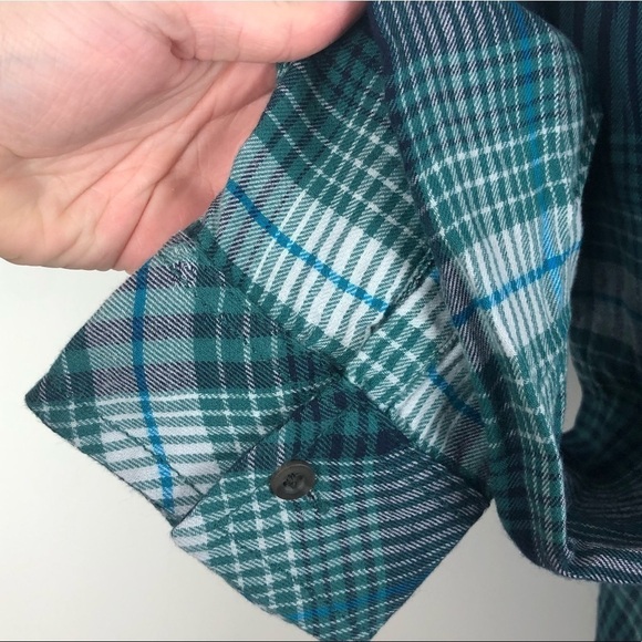 Nordstrom BP Blue and Green Flannel - Picture 3 of 3